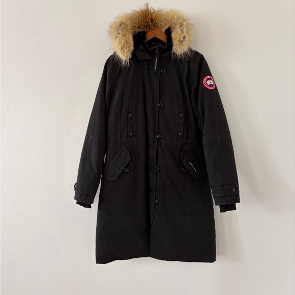 Canada Goose Aldridge Puffer Parka Coyote Fur Hood Arctic Tech Made in Canada - Picture 2 of 14
